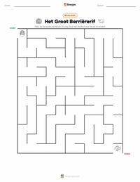 Het Groot Barrièrerif afdrukbare werkblad voorbeeld