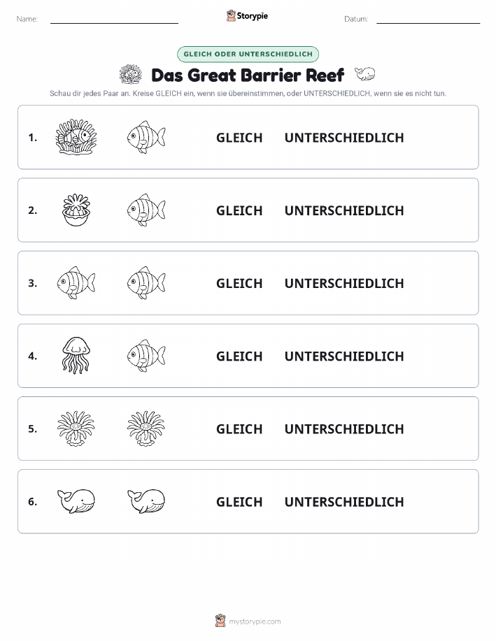 Gleich oder Anders