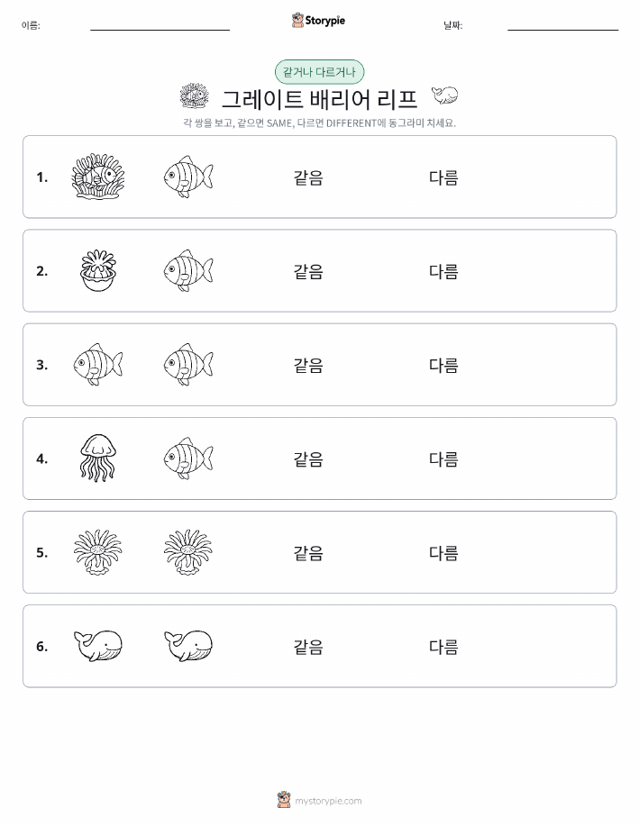 같은 것 또는 다른 것