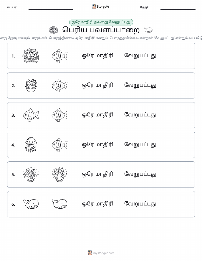 அதே அல்லது மாறுபட்டது
