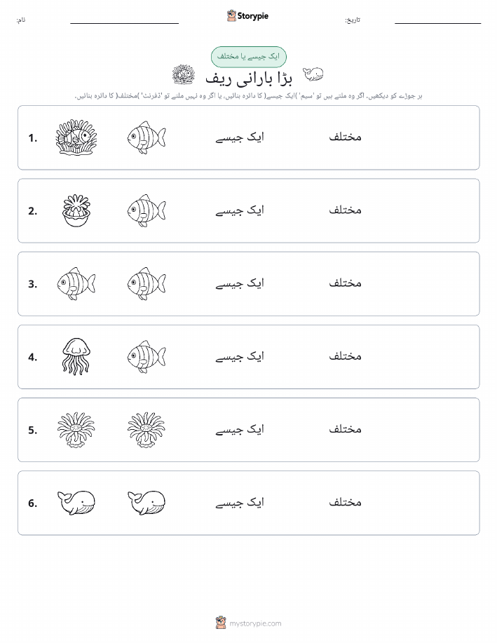 ایک جیسا یا مختلف