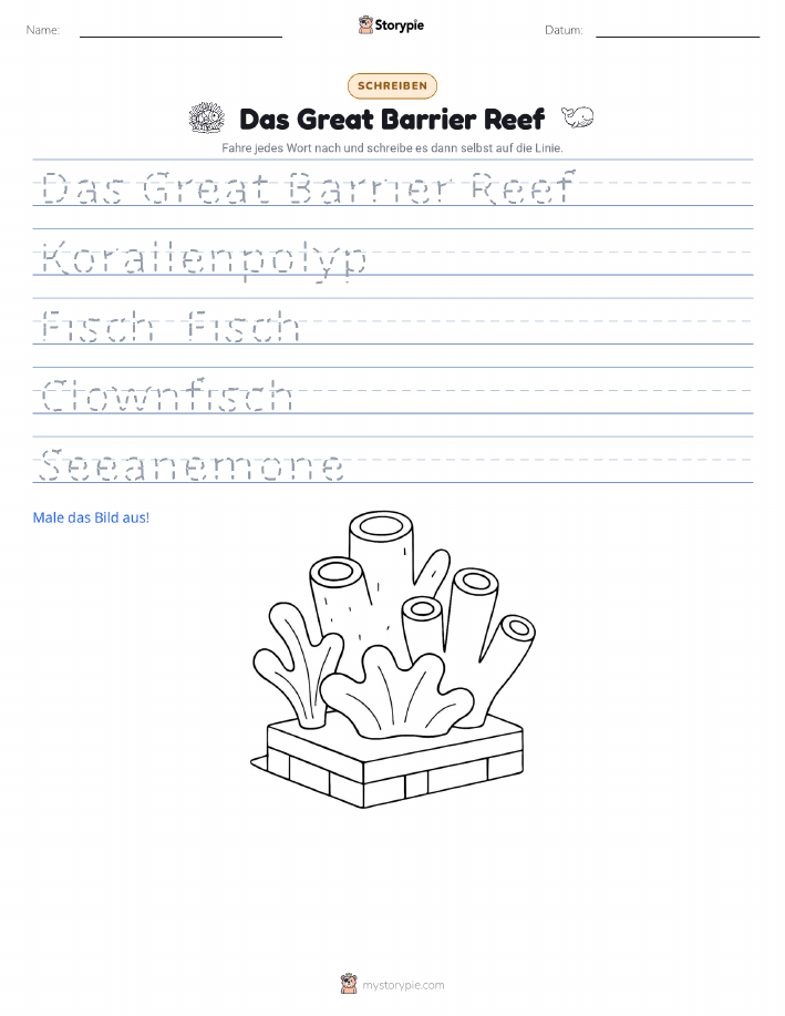 Schreibübung