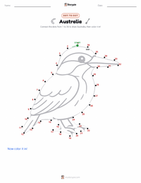 Australia printable worksheet preview
