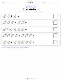 Australia printable worksheet preview