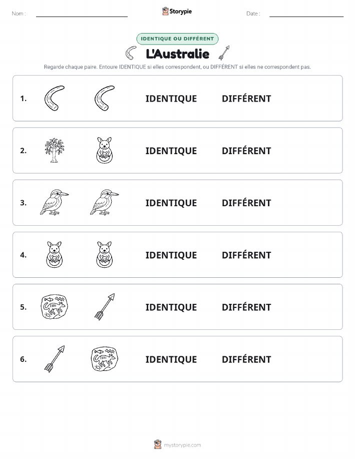 Identique ou Différent