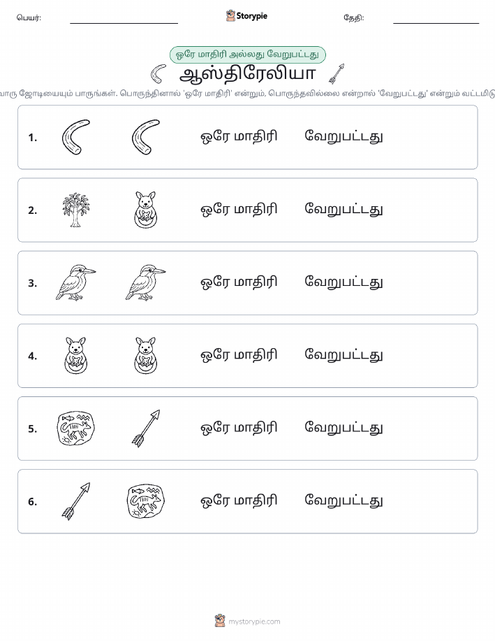 அதே அல்லது மாறுபட்டது