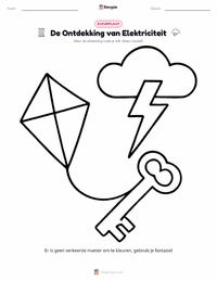 Ontdekking van Elektriciteit afdrukbare werkblad voorbeeld