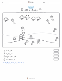 بجلی کی دریافت پرنٹ کرنے کے قابل ورکشیٹ کا پیش نظارہ