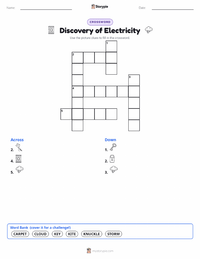 Discovery of Electricity printable worksheet preview