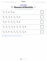 Discovery of Electricity printable worksheet preview
