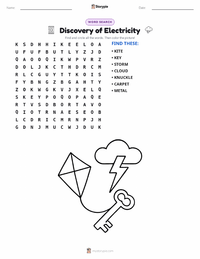 Discovery of Electricity printable worksheet preview