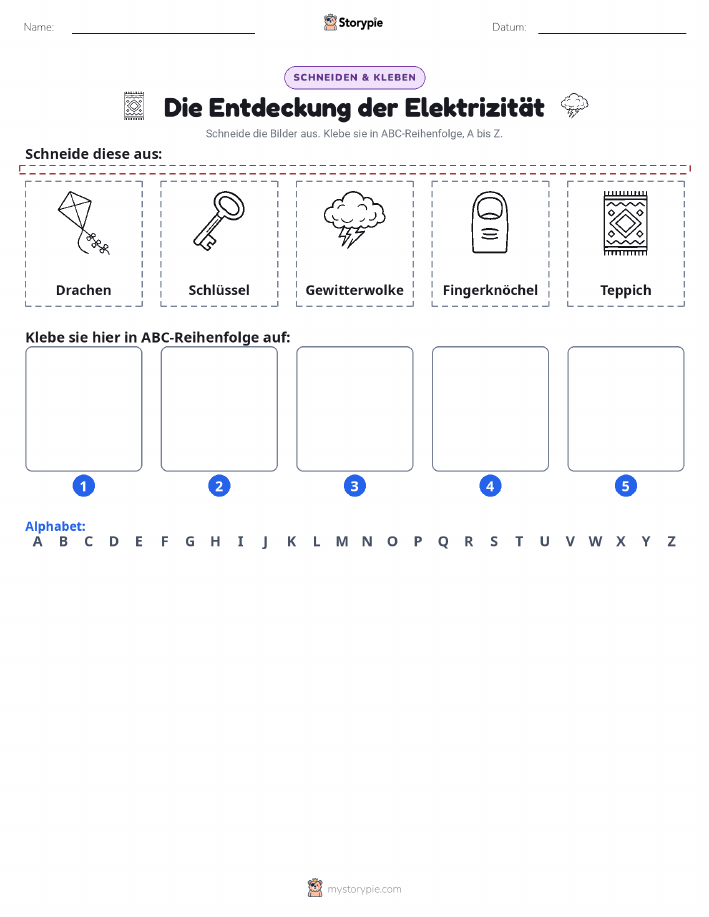 Schneiden & Einfügen Alphabet
