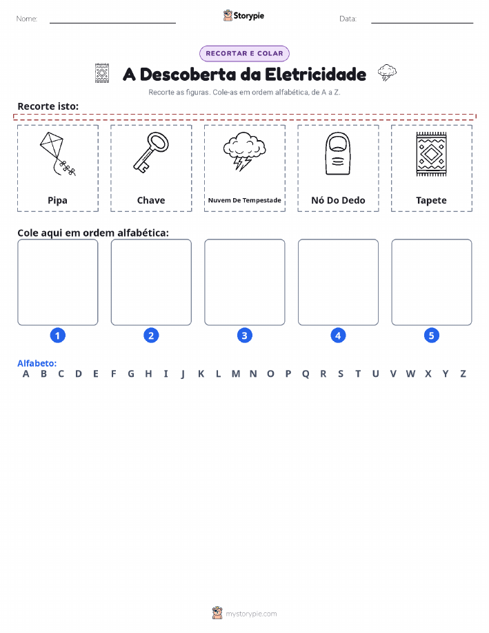 Recortar & Colar Alfabeto
