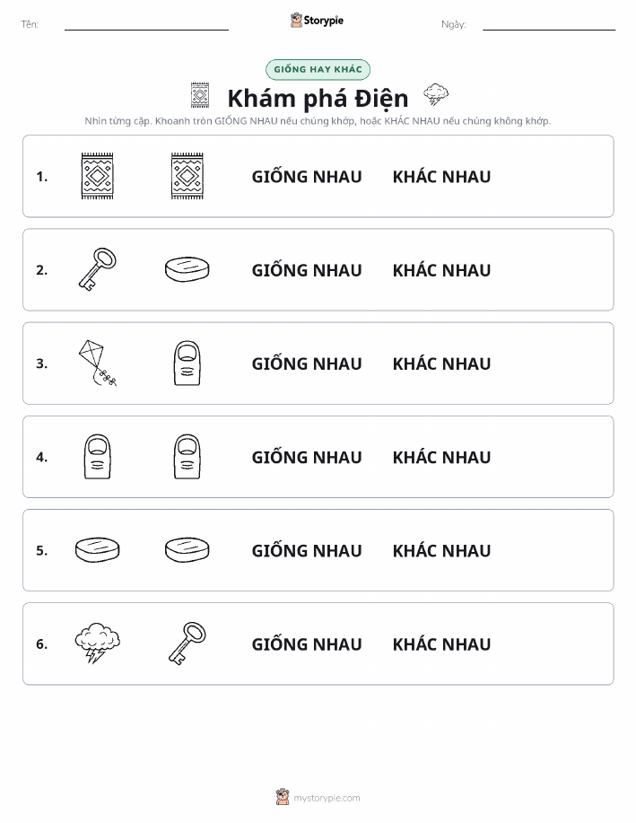 Giống Hay Khác