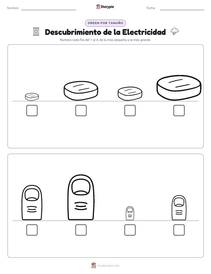 Orden de Tamaños
