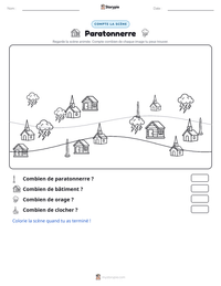 Aperçu de la feuille de travail imprimable Paratonnerre