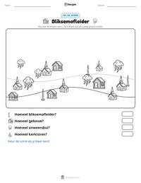 Bliksemafleider afdrukbare werkblad voorbeeld