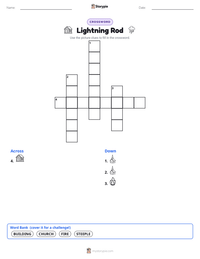 Lightning Rod printable worksheet preview