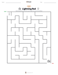 Lightning Rod printable worksheet preview