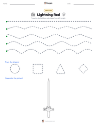 Lightning Rod printable worksheet preview