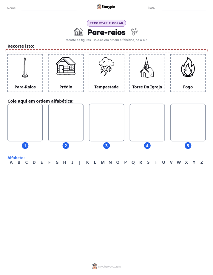 Recortar & Colar Alfabeto