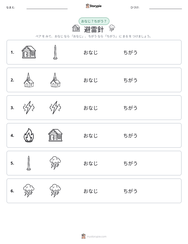 同じか違うか