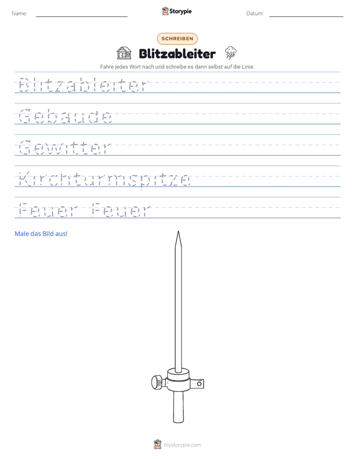 Schreibübung