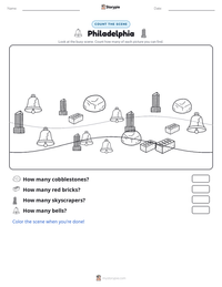 Philadelphia printable worksheet preview