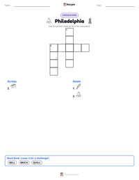 Philadelphia printable worksheet preview