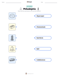 Philadelphia printable worksheet for kids