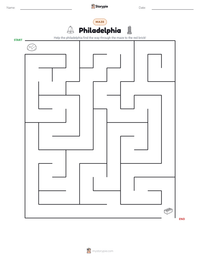 Philadelphia printable worksheet preview