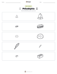 Philadelphia printable worksheet preview