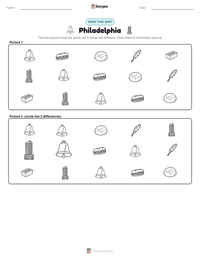 Philadelphia printable worksheet preview