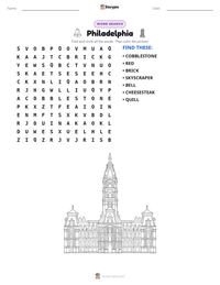Philadelphia printable worksheet preview