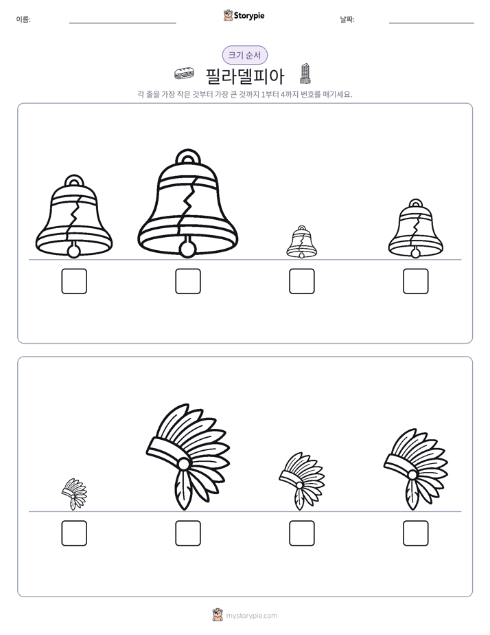 크기 순서