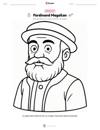 Ferdinand Magellan druckbare Arbeitsblatt Vorschau