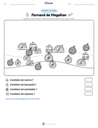 Aperçu de la feuille de travail imprimable Fernand de Magellan