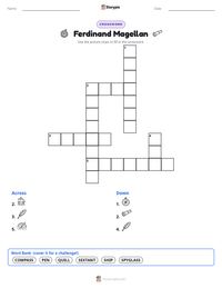 Ferdinand Magellan printable worksheet preview