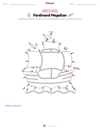 Ferdinand Magellan druckbare Arbeitsblatt Vorschau