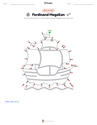 Ferdinand Magellan printable worksheet preview