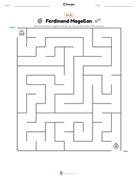 Ferdinand Magellan printable worksheet preview