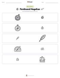 Ferdinand Magellan printable worksheet preview