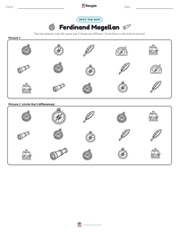 Ferdinand Magellan printable worksheet preview