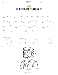 Ferdinand Magellan printable worksheet preview