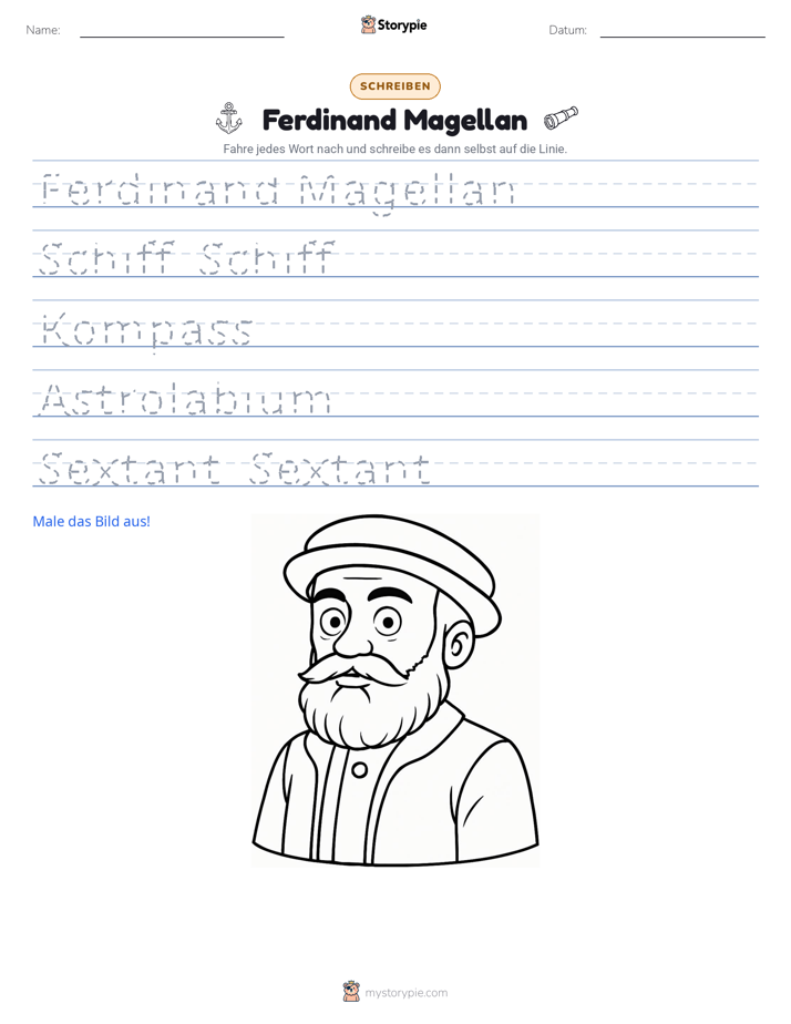 Schreibübung
