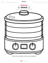 Caravel coloring page for kids