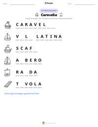 Anteprima della scheda stampabile di Caravella