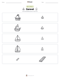 Caravel printable worksheet preview