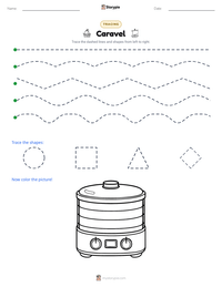 Caravel printable worksheet preview