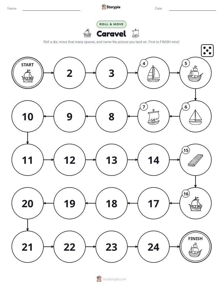 Roll & Move Game